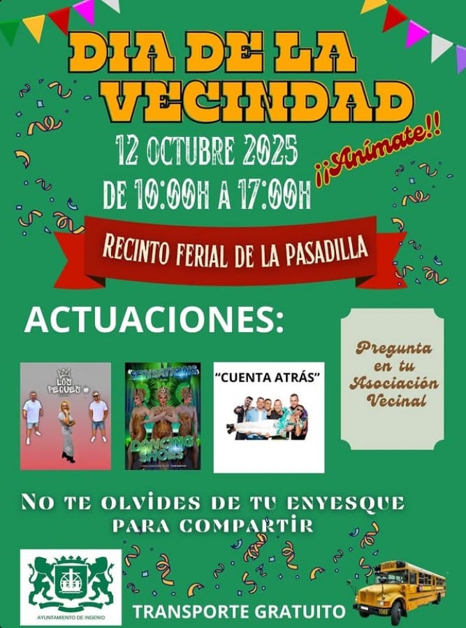 Día de la Vecindad en el Recinto Ferial de la Pasadilla, Ingenio, Gran Canaria.