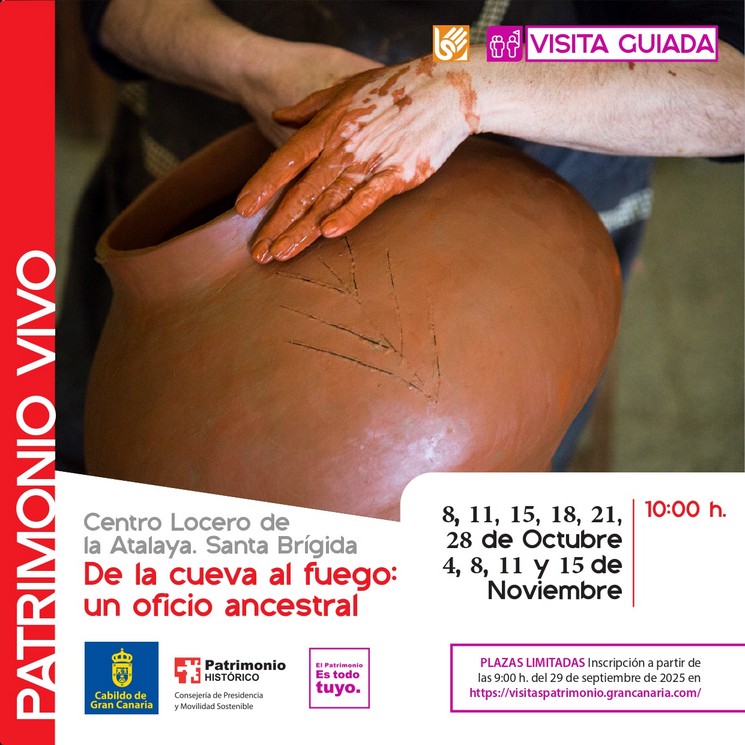 Visita Guiada - De la cueva al fuego: un oficio ancestral, al Centro Locero de La Atalaya, Santa Brígida, Gran Canaria.