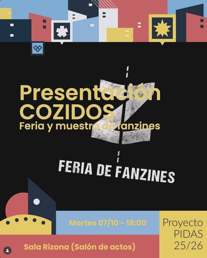 Presentación de Cozidos en la Sala Rizona de la Escuela de Arte y Diseño, Las Palmas de Gran Canaria.