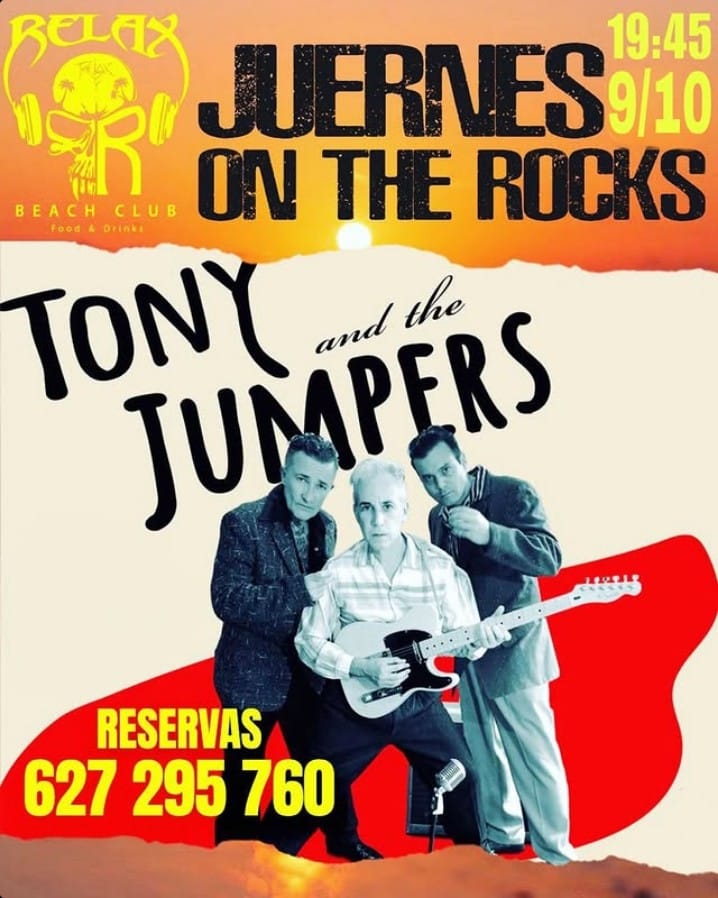 Música - Tony&The Jumpers en el Relax Beach Club de la Playa de San Agustín, San Bartolomé, Gran Canaria.