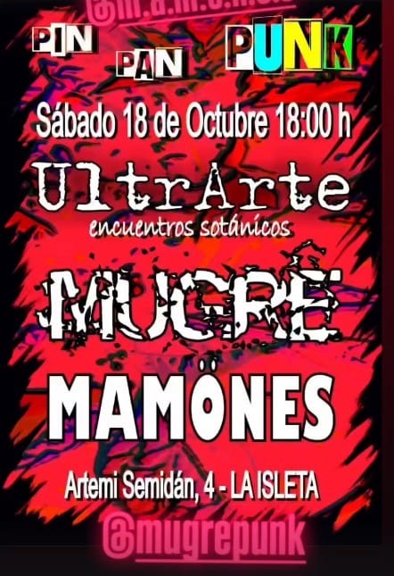 Concierto - Encuentros sotánicos con Mugre + Mamönes en UltrArte, Las Palmas de Gran Canaria.