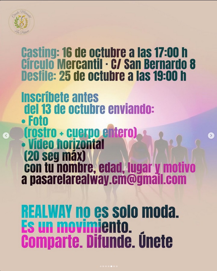 Casting - Pasarela Diversa RealWay en el Círculo Mercantil de Las Palmas de Gran Canaria.