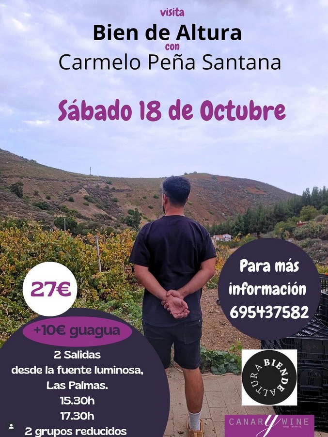 Visita Guiada gastronómica a "Bien de Altura" con Carmelo Peña Santana, saliendo de la Fuente Luminosa, Las Palmas de Gran Canaria.