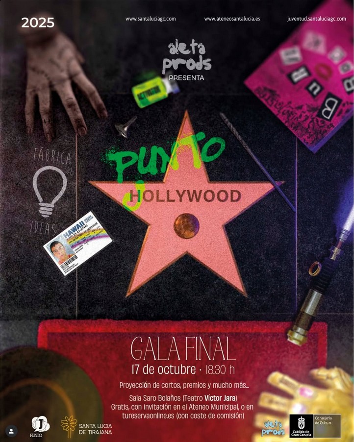 Cine - Gala Final de cortos de Punto Jollywood en el Teatro Víctor Jara de Vecindario, Santa Lucía, Gran Canaria.