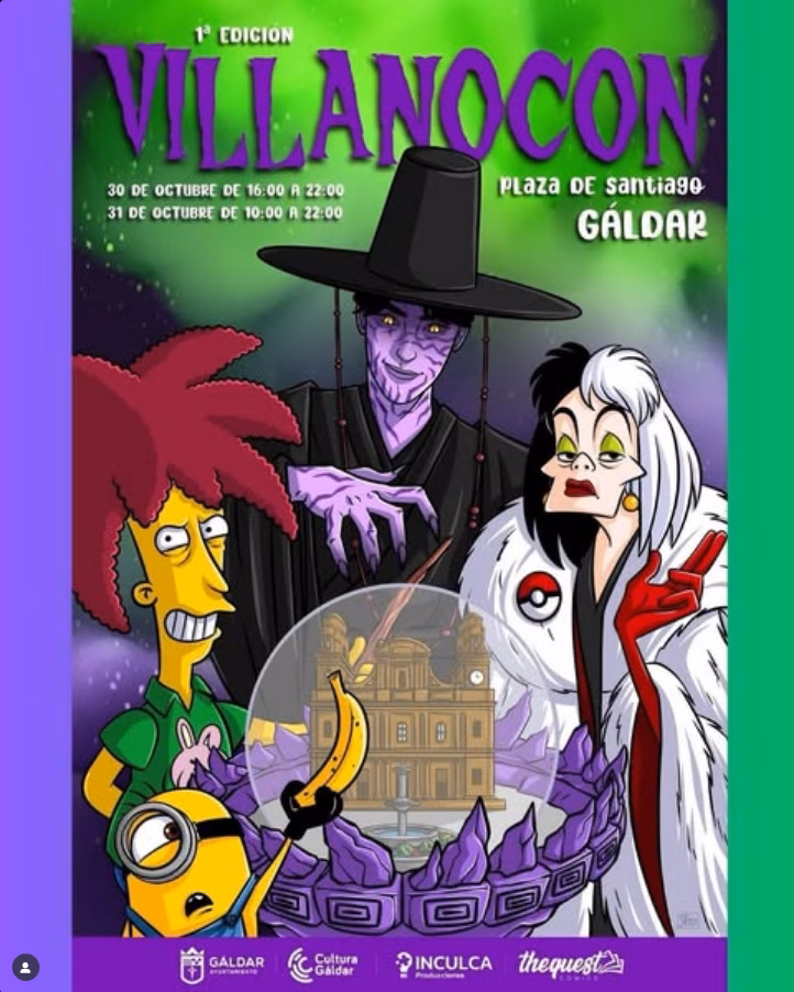 1ª edición de la Feria "VillanoCon" en la Plaza de Santiago de Gáldar, Gran Canaria.