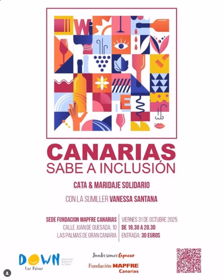 Gastro - Cata y Maridaje Solidario "Canarias sabe a inclusión" en la Sede Institucional de la Fundación Mapfre Canarias, Las Palmas de Gran Canaria.
