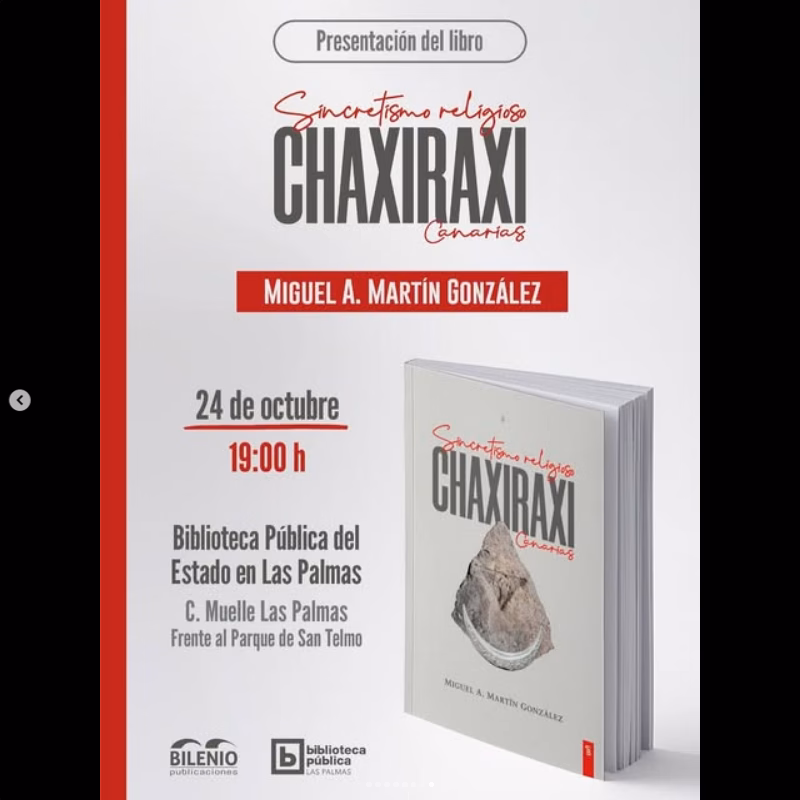 Presentación – Libro: Sincretismo religioso. Chaxiraxi Canarias