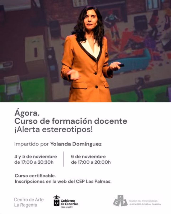 Taller "Ágora", curso de formación docente en el Centro de Arte la Regenta, Las Palmas de Gran Canaria.