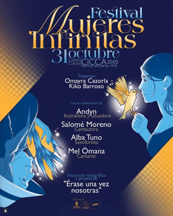Festival "Mujeres infinitas" en el Teatro CICCA, Las Palmas de Gran Canaria.