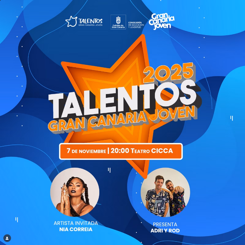 Gala - Talentos Gran Canaria Joven 2025 en el Teatro CICCA, Las Palmas de Gran Canaria.