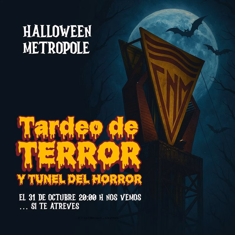 Tardeo de Terror y Tunel del Horror en el Halloween del CN Metropole, Las Palmas de Gran Canaria.