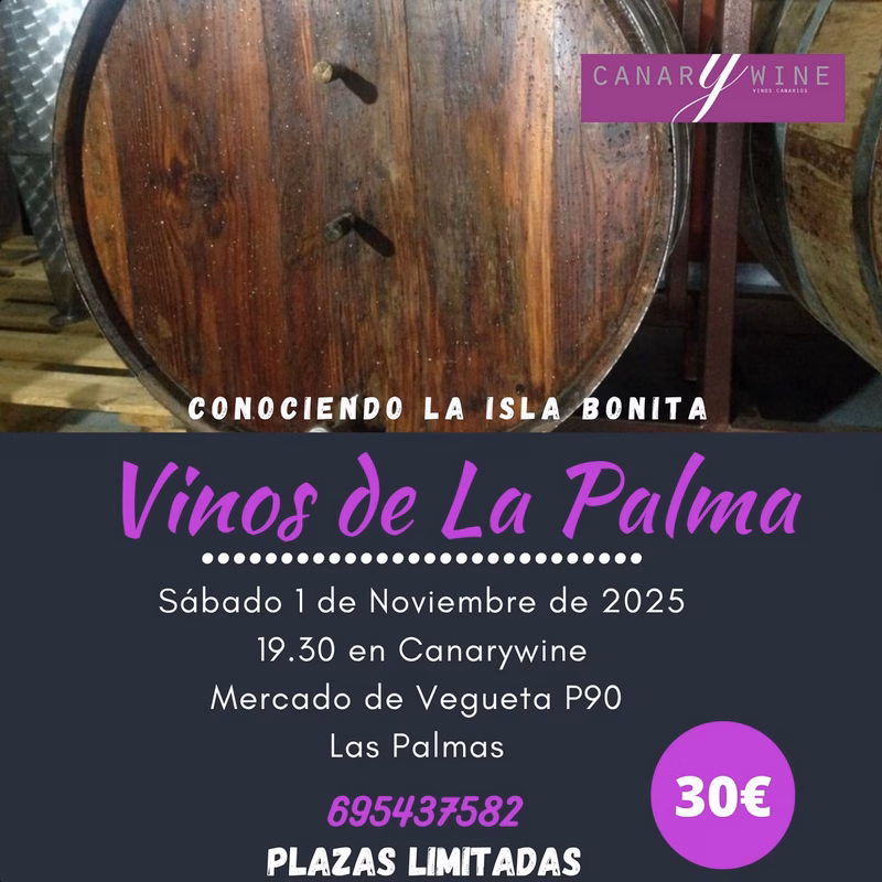 Cata de Vinos de La Palma en el Mercado de Vegueta, Las Palmas de Gran Canaria.