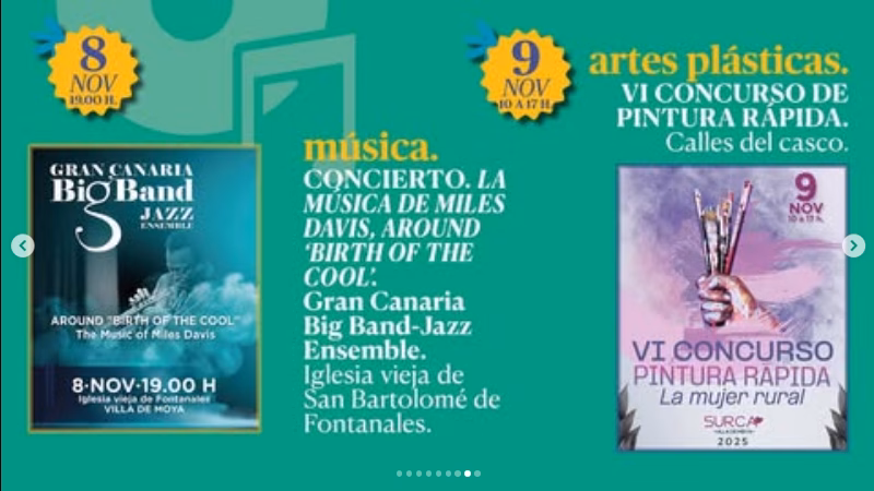 Concierto "La música de Miles Davis, around 'Birth of the Cool" en la Iglesia Vieja de San Bartolomé de Fontanales, Moya.