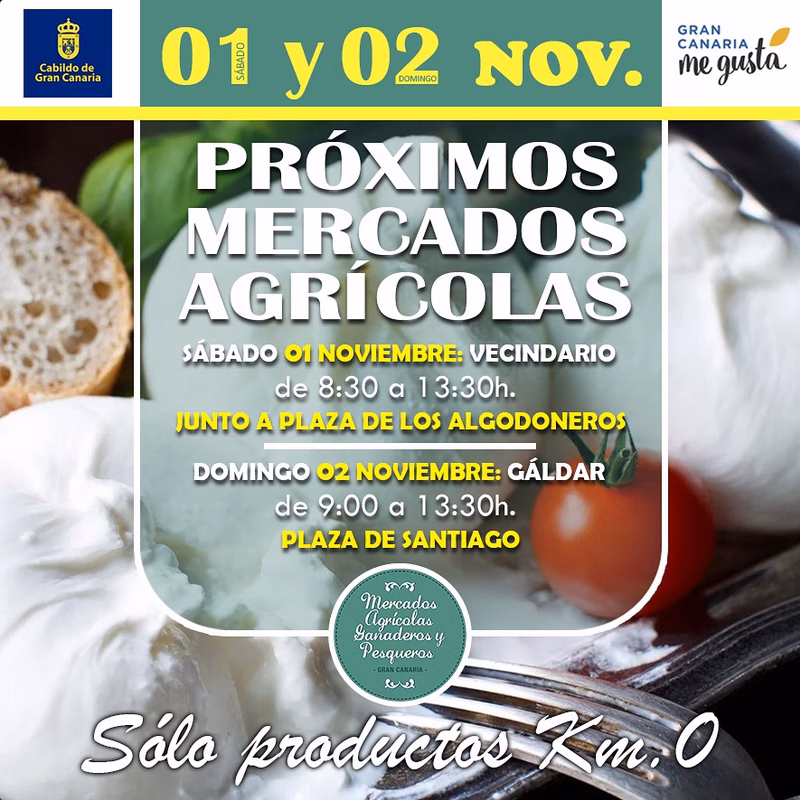 Mercado Agrícola de Gran Canaria en Vecindario, junto a la Plaza de los Algodoneros, Gran Canaria.