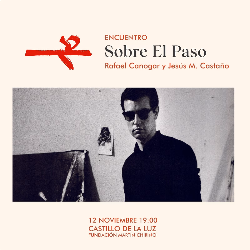 Encuentro "Sobre El Paso" con Rafael Canogar y Jesús M. Castaño en la Fundación Martín Chirino, Castillo de la Luz de Las Palmas de Gran Canaria.