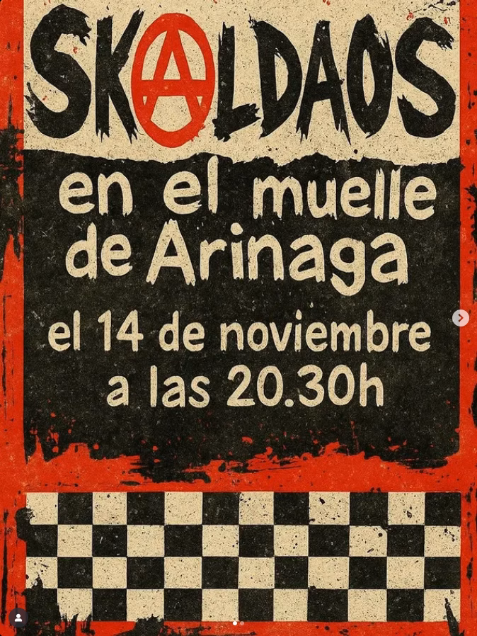 Concierto de Skaldaos "En Acústico" en la Caseta del Muelle de la Avenida de Arinaga, Agüimes, Gran Canaria.