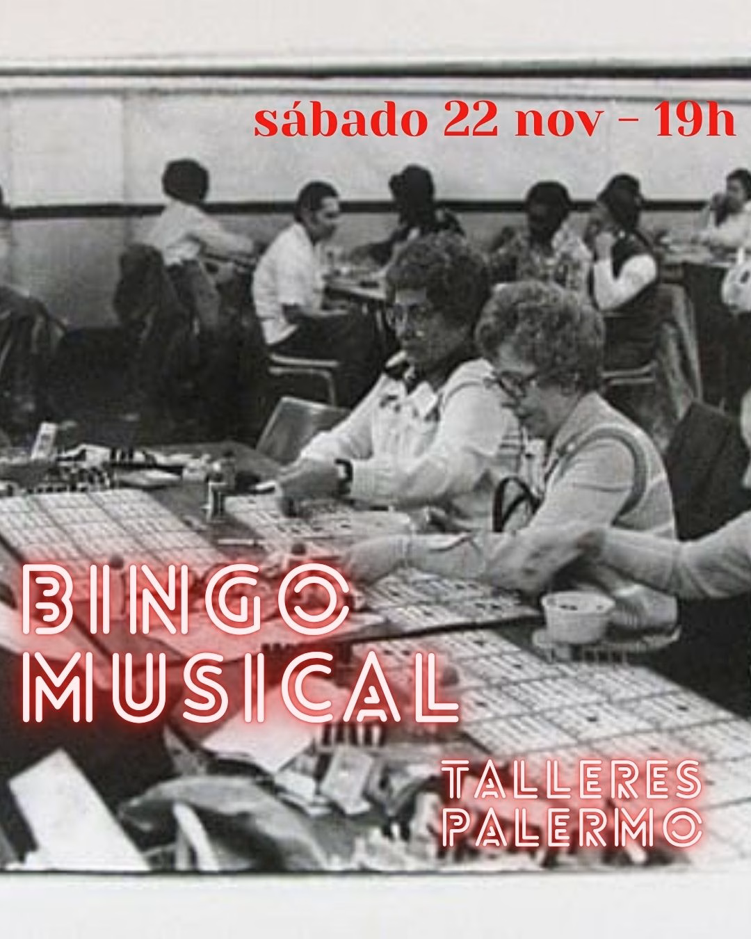 Música - Bingo Musical en Talleres Palermo, Las Palmas de Gran Canaria.