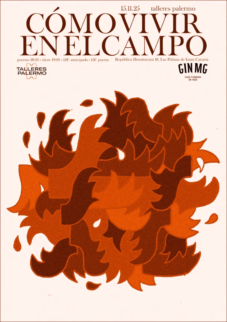Concierto electroacústico de "Cómo vivir en el campo" en Talleres Palermo, Las Palmas de Gran Canaria.