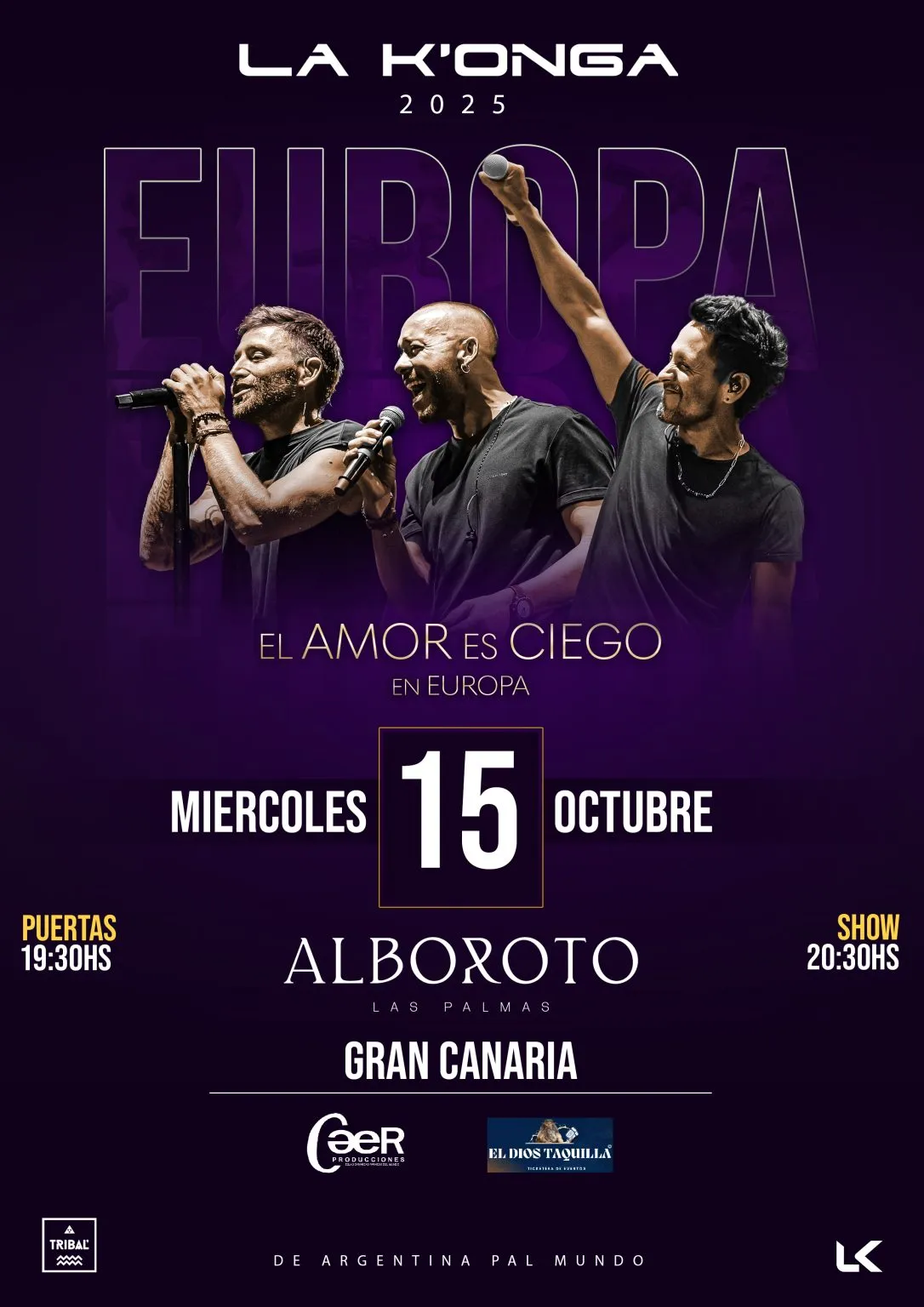 Concierto – La K’onga «El amor es ciego»