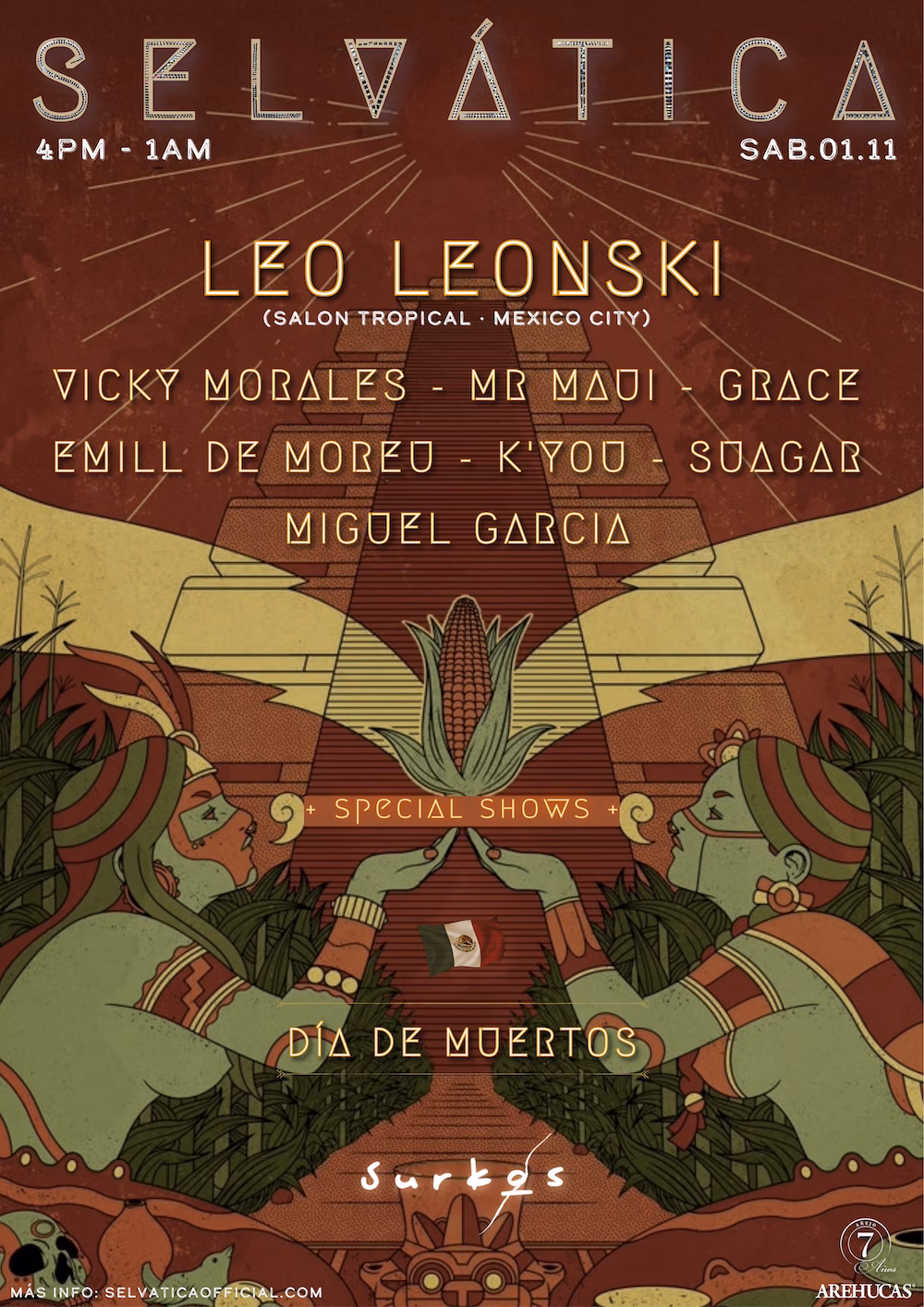 Fiesta - "Selvática Día de Muertos" en el Restaurante Surkos, El Puertillo, Gran Canaria.