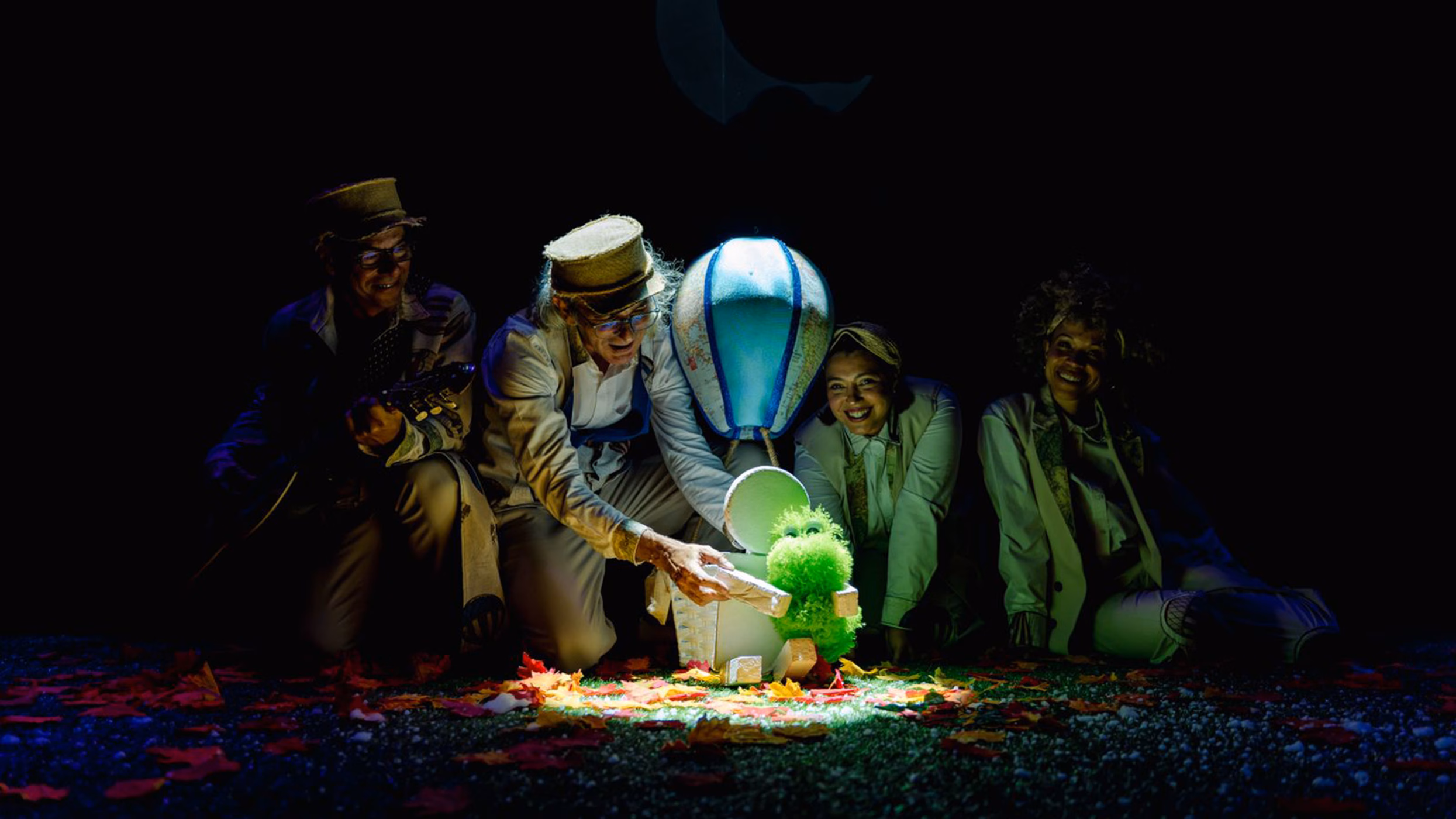 Espectáculo infantil "Los viajes de Flip" en la Sala Insular de Teatro, Las Palmas de Gran Canaria.