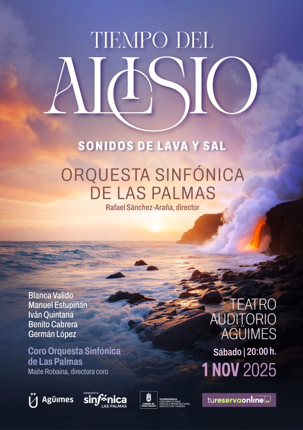 Concierto "Tiempo del Alisio" de la Orquesta Sinfónica de Las Palmas en el Teatro Auditorio de Agüimes, Gran Canaria.