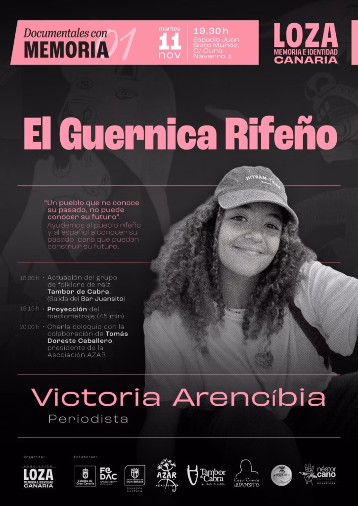 La Asociación Loza Memoria e Identidad Canaria presenta El Guernica Rifeño en el Espacio Juan Sixto Muñoz en La Atalaya de Santa Brígida, Gran Canaria.
