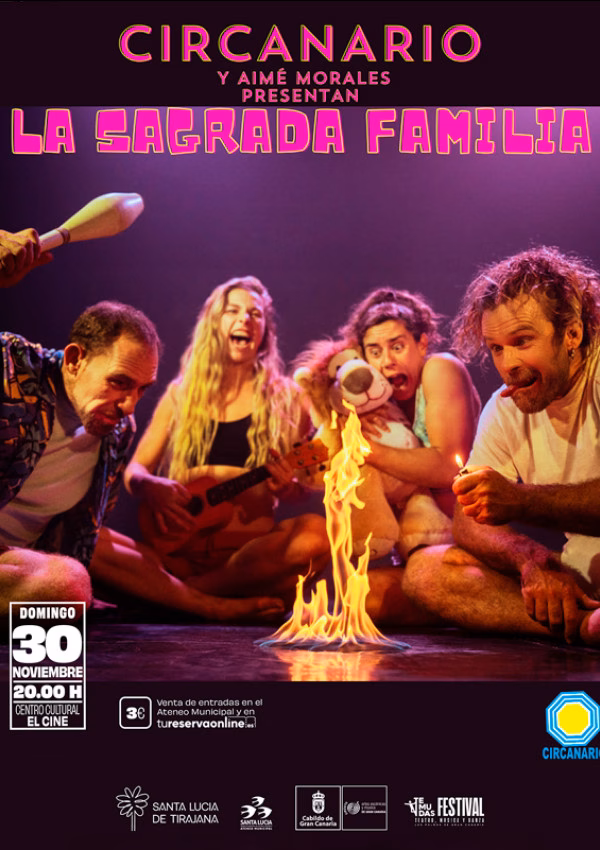 Teatro y humor para todos los públicos "La Sagrada Familia" en el Centro Cultural El Cine, Santa Lucía de Tirajana, Gran Canaria.