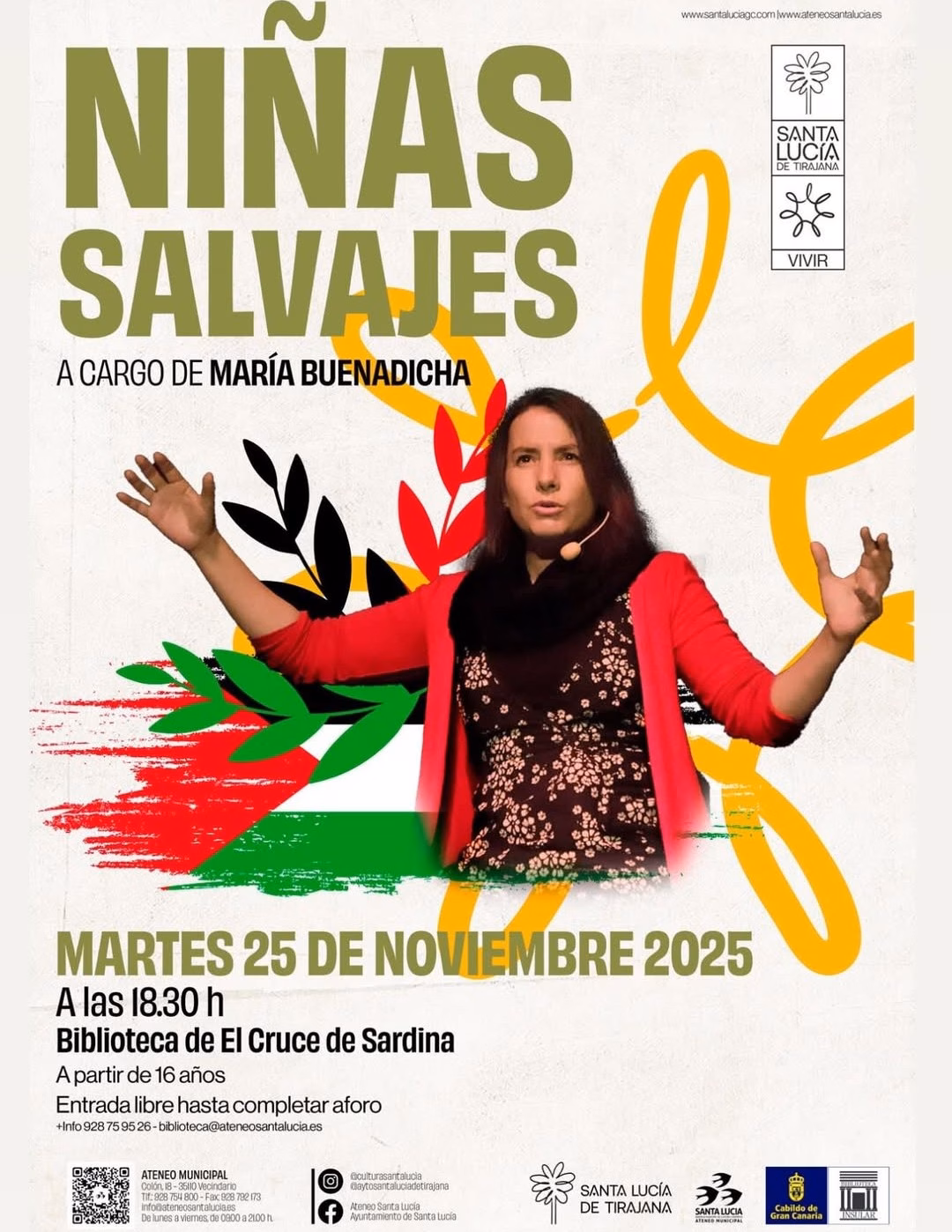 Narración - "Niñas salvajes" en la Biblioteca del Cruce de Sardina de Santa Lucía, Gran Canaria.