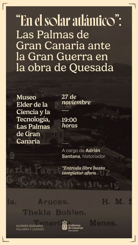 Charla "En el solar atlántico" con Adrián Santana, historiador, en el Museo Elder de Las Palmas de Gran Canaria.