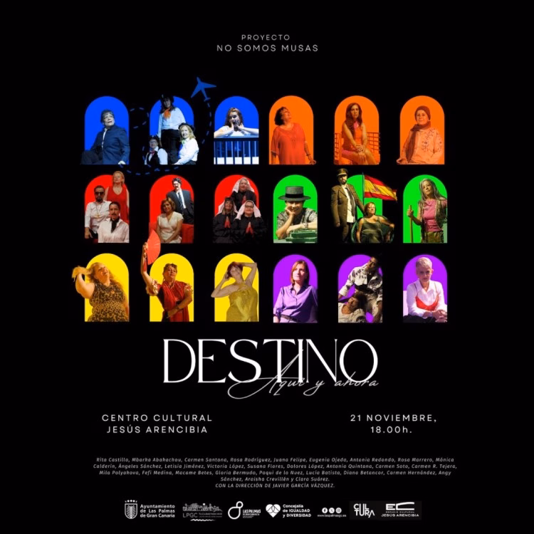 Obra de Teatro "Destino Aquí y Ahora", en el Espacio Cultural Jesús Arencibia, Las Palmas de Gran Canaria.