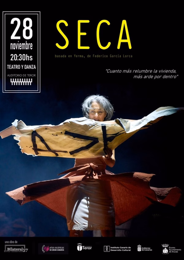 Teatro y danza - "Seca" en el Auditorio de Teror, Gran Canaria.
