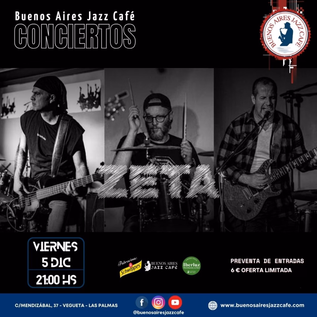 Concierto Baires – Zeta en Buenos Aires Jazz Café, Las Palmas de Gran Canaria.