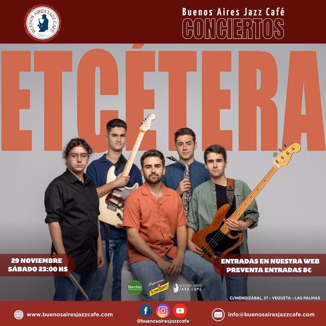 Concierto Baires –Etcétera en Buenos Aires Jazz Café, Las Palmas de Gran Canaria.