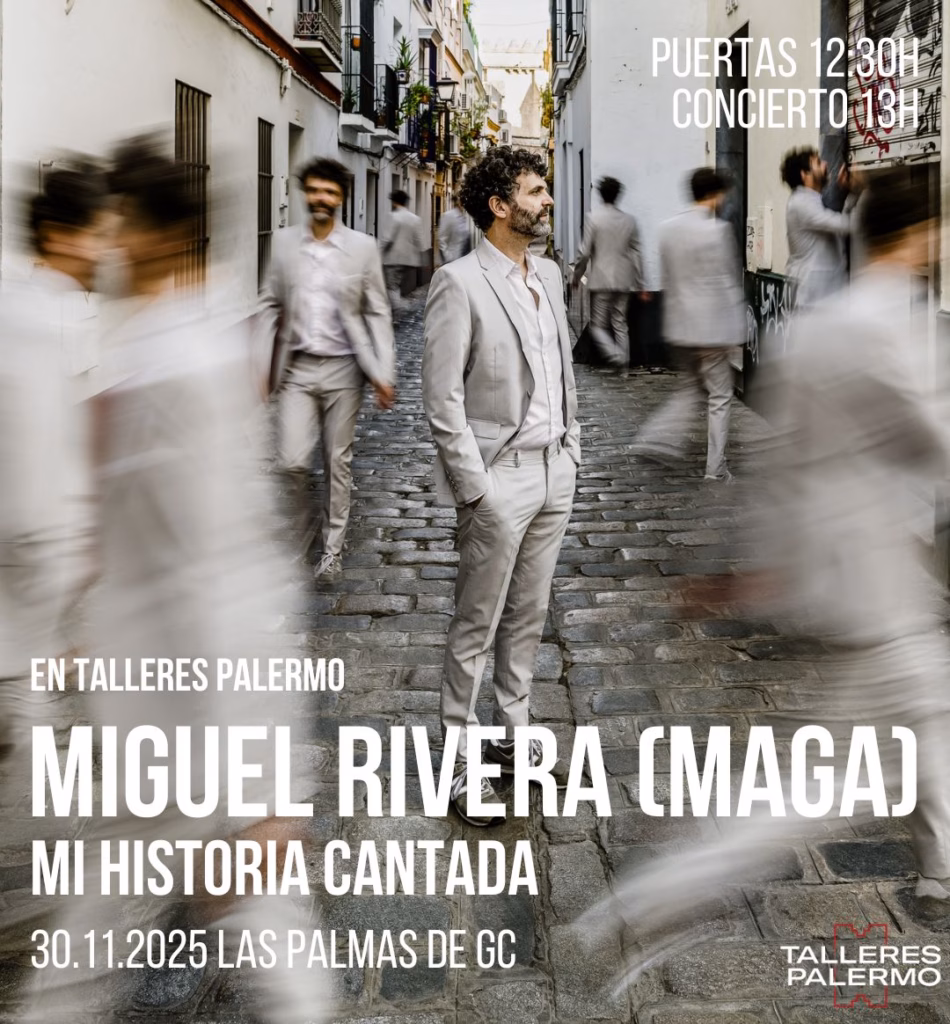 Concierto de Miguel Rivera (Maga) "Mi historia cantada" en Talleres Palermo, Las Palmas de Gran Canaria.