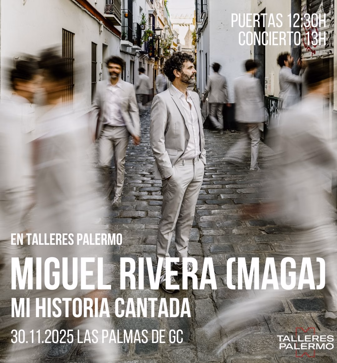 Concierto de Miguel Rivera (Maga) "Mi historia cantada" en Talleres Palermo, Las Palmas de Gran Canaria.