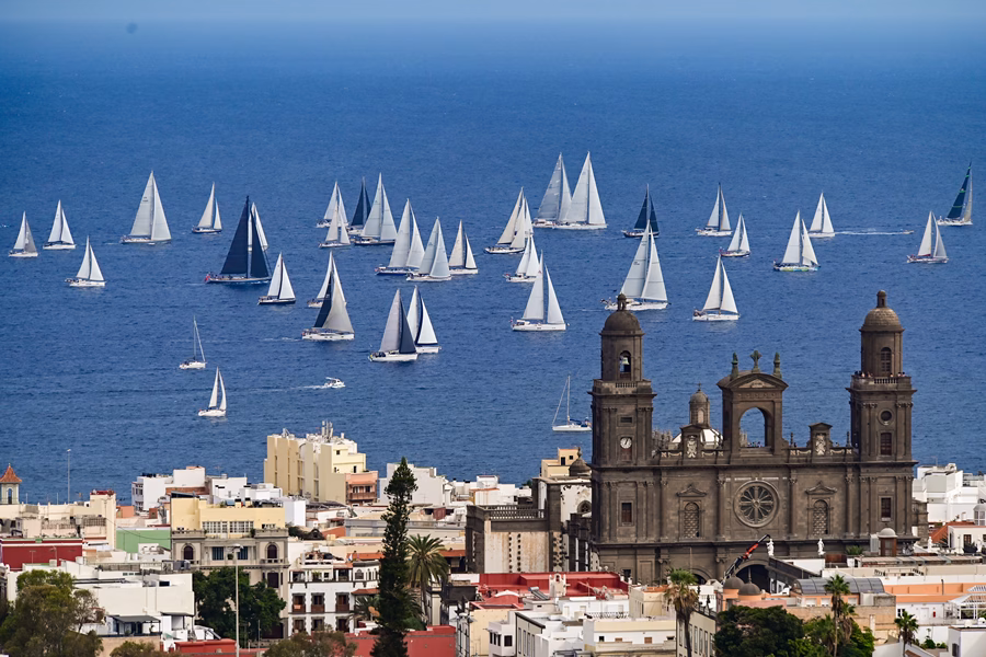 Deporte - Salida de la Regata ARC+ desde el Muelle Deportivo, Las Palmas de Gran Canaria.
