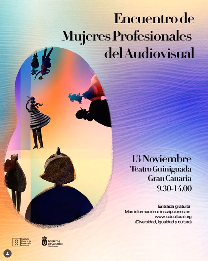 Encuentro de Mujeres Profesionales del Audiovisual en el Teatro Guiniguada, Las Palmas de Gran Canaria.