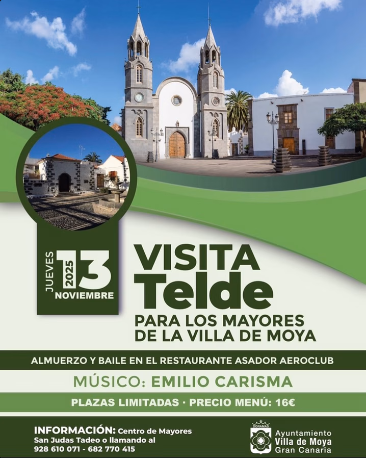 Visita a Telde para los mayores de Villa de Moya, Gran Canaria.