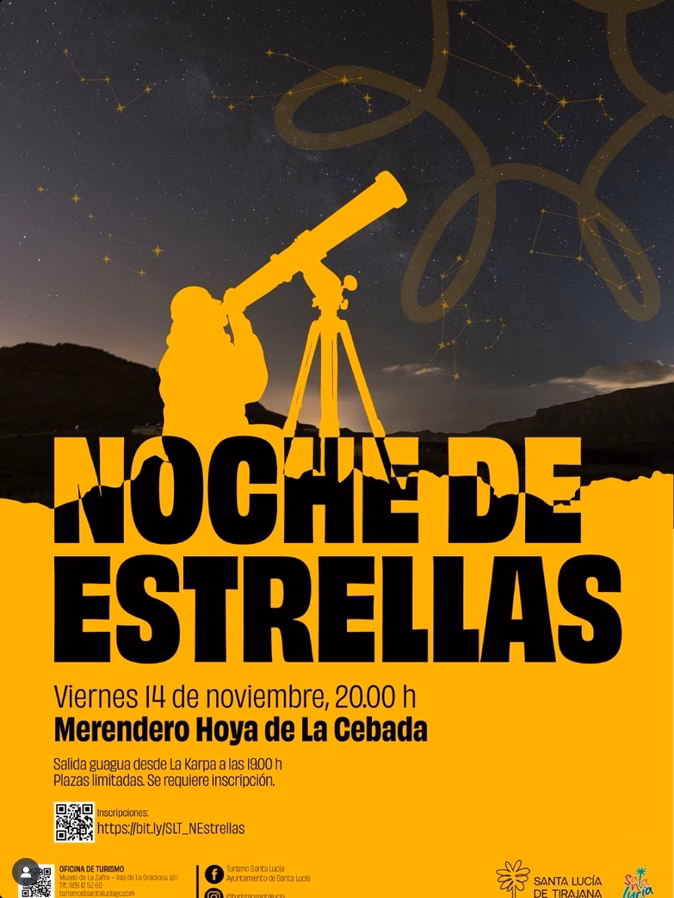 Astronomía - "Noche de estrellas" en el Merendero Hoya de la Cebada, Santa Lucía, Gran Canaria, por Tibicena.