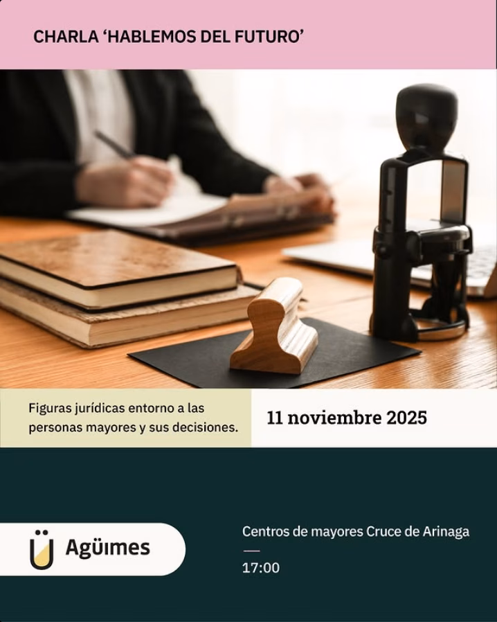 Charla "Hablemos del futuro" en el Centro de Mayores del Cruce de Arinaga, Agüimes, Gran Canaria.
