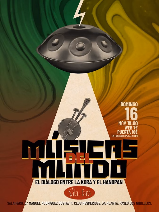 Concierto "Músicas del mundo" en Sala Faro, Las Palmas de Gran Canaria.