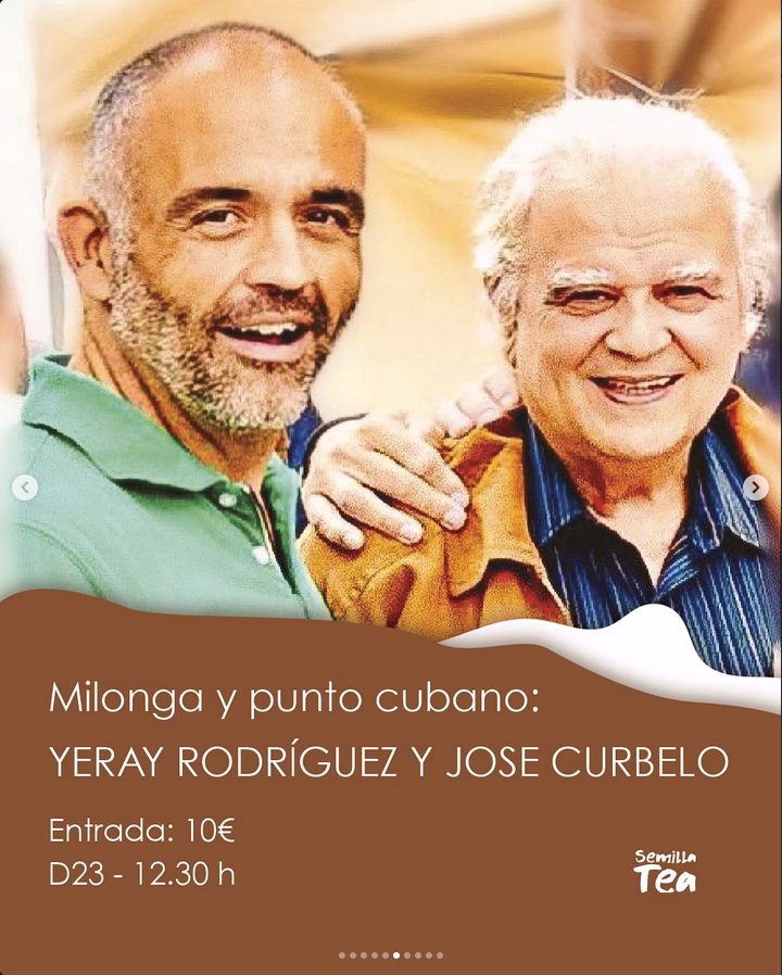 Concierto - Milonga y punto cubano con Yeray Rodríguez y Jose Curbelo en el Espacio Tea de Agaete, Gran Canaria.