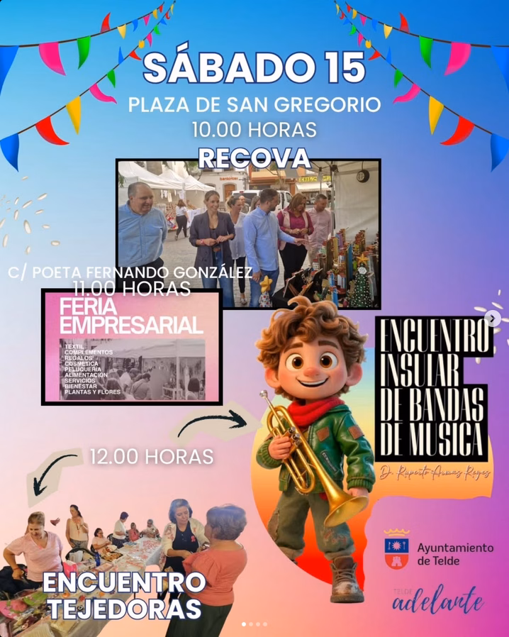 Programa de las Fiestas de San Gregorio en Telde, Gran Canaria, del 15 de noviembre: