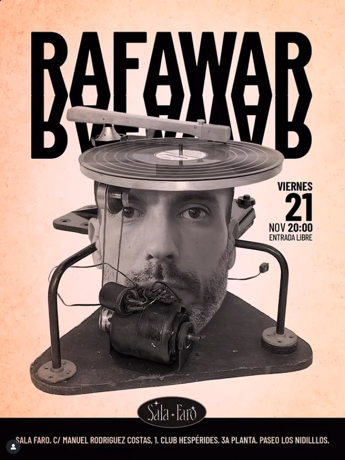 Música - Rafawar con sus vinilos especiales en Sala Faro, Las Palmas de Gran Canaria.