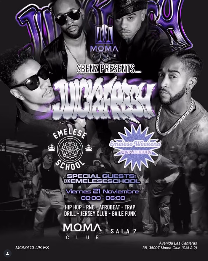 Fiesta - Juicy&Fresh en Moma Club, Las Palmas de Gran Canaria.
