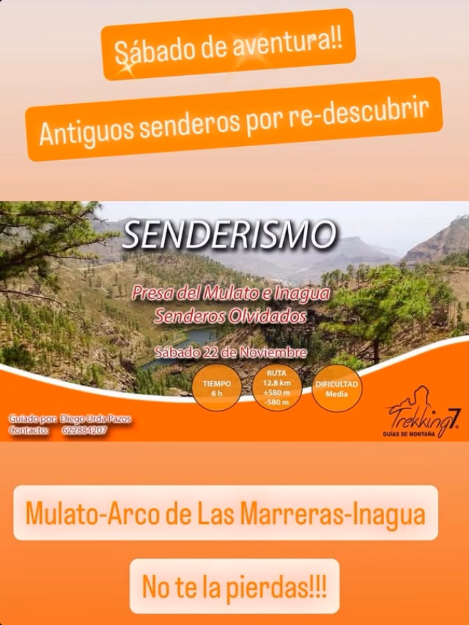 Senderismo - Senderos Olvidados por la Presa del Mulato e Inagua, Mogán, Gran Canaria, por Trekking 7.