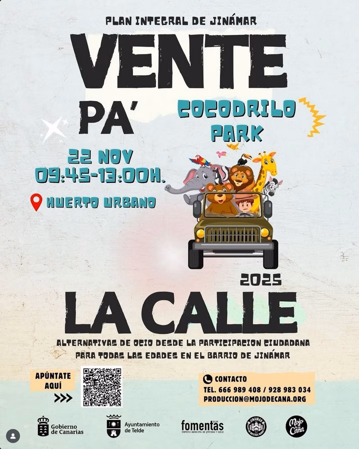 Proyecto “Vente pa’ la calle” - Excursión a Cocodrilo Park, Gran Canaria.