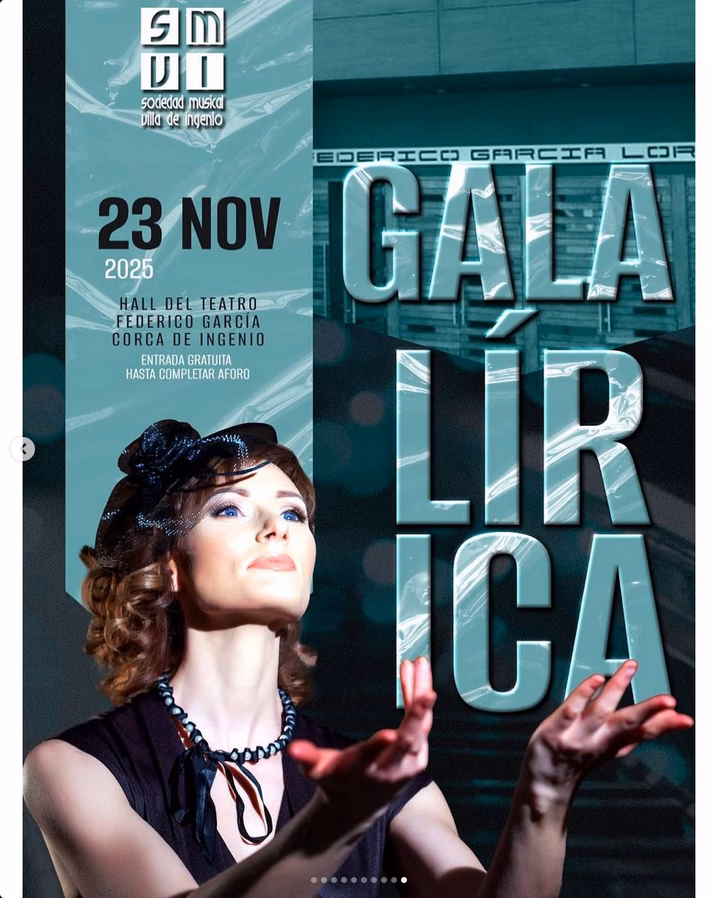 Música - "Gala Lírica" en el Hall del Centro Cultural Federico García Lorca de Ingenio, Gran Canaria.
