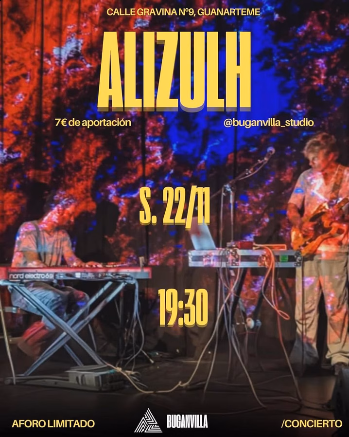 Concierto de Alizulh en Buganvilla Studio, Las Palmas de Gran Canaria.